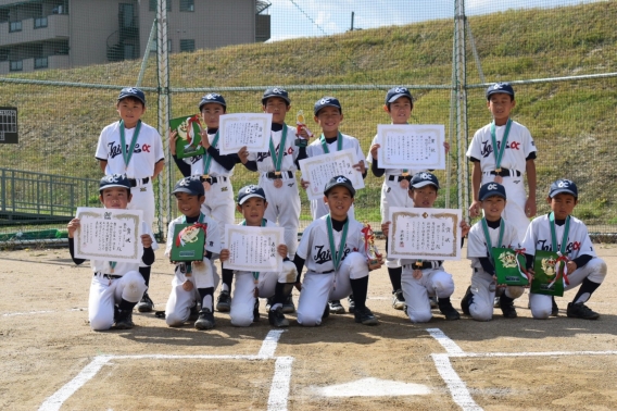 Cチーム　京都南山城少年野球大会　３位になりました！